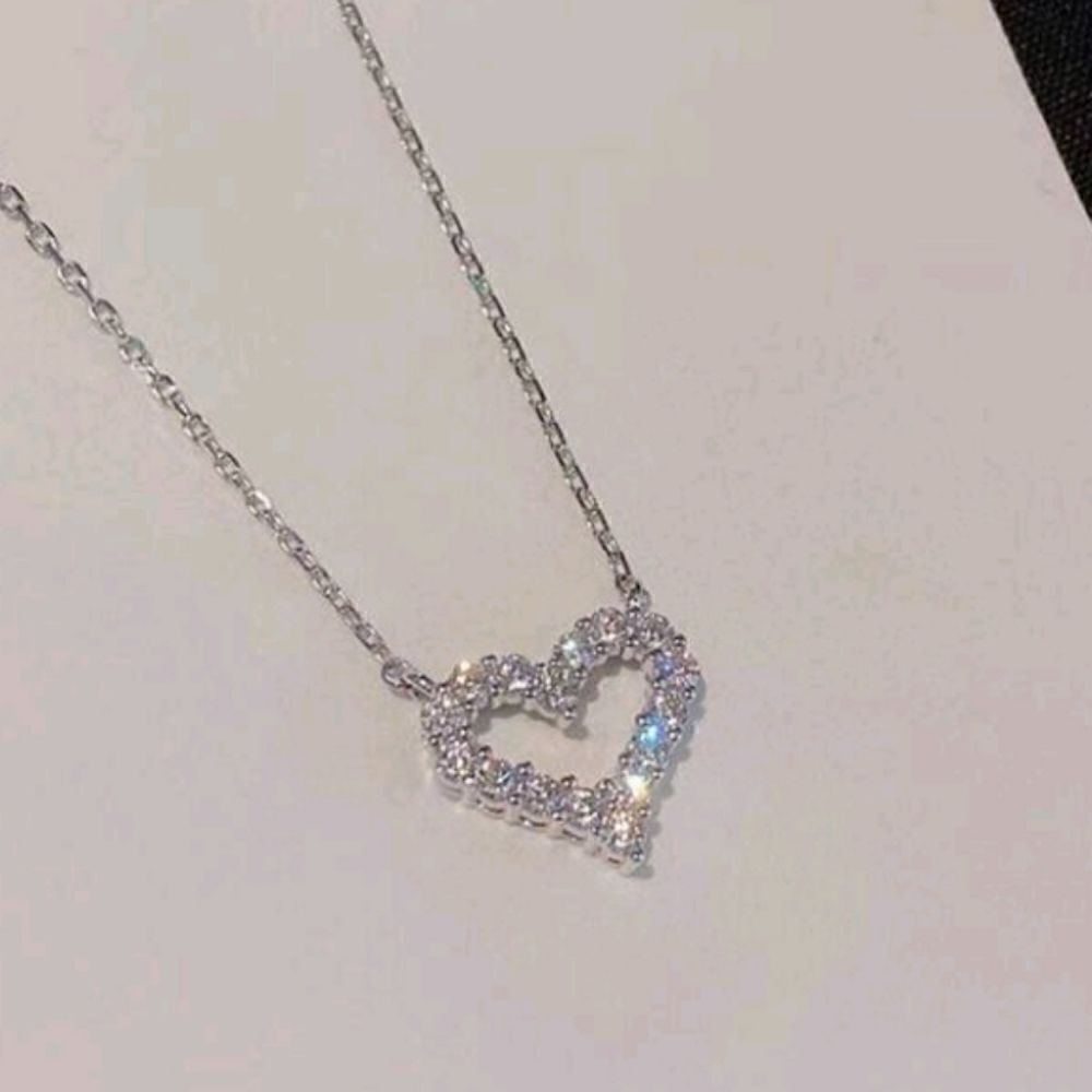Diamond Heart Necklase